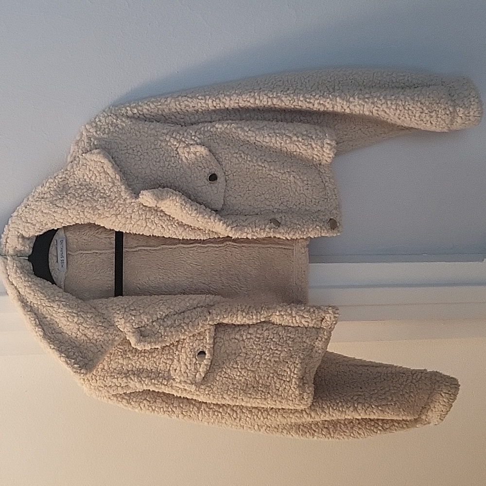 Cropped Teddy Coat